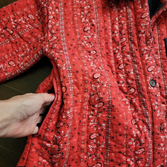 Free People Alexie Jacket Womens L Quilted Cottagecore Town & Country Heritage - Picture 6 of 8